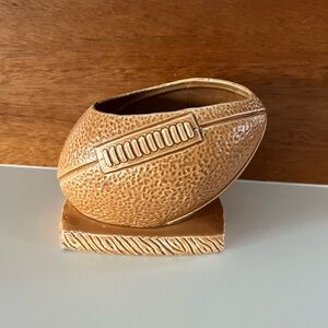 Vintage Relpo Samson ceramic football planter